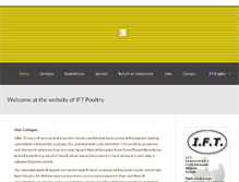 Tablet Screenshot of ift-poultry.com